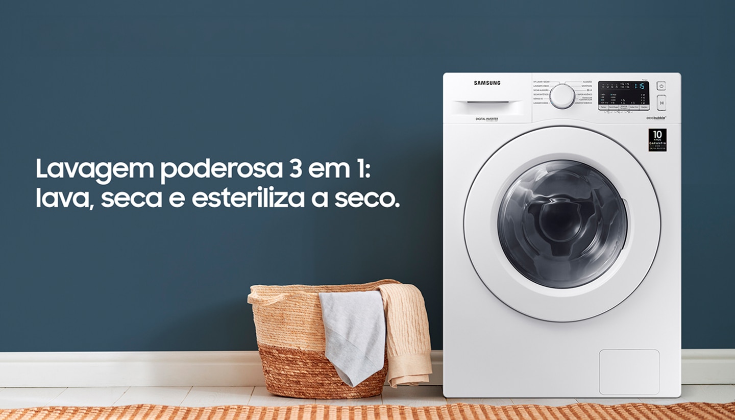 Lava e Seca WD10M com Ecobubble™ Branca 127V 10.1kg…